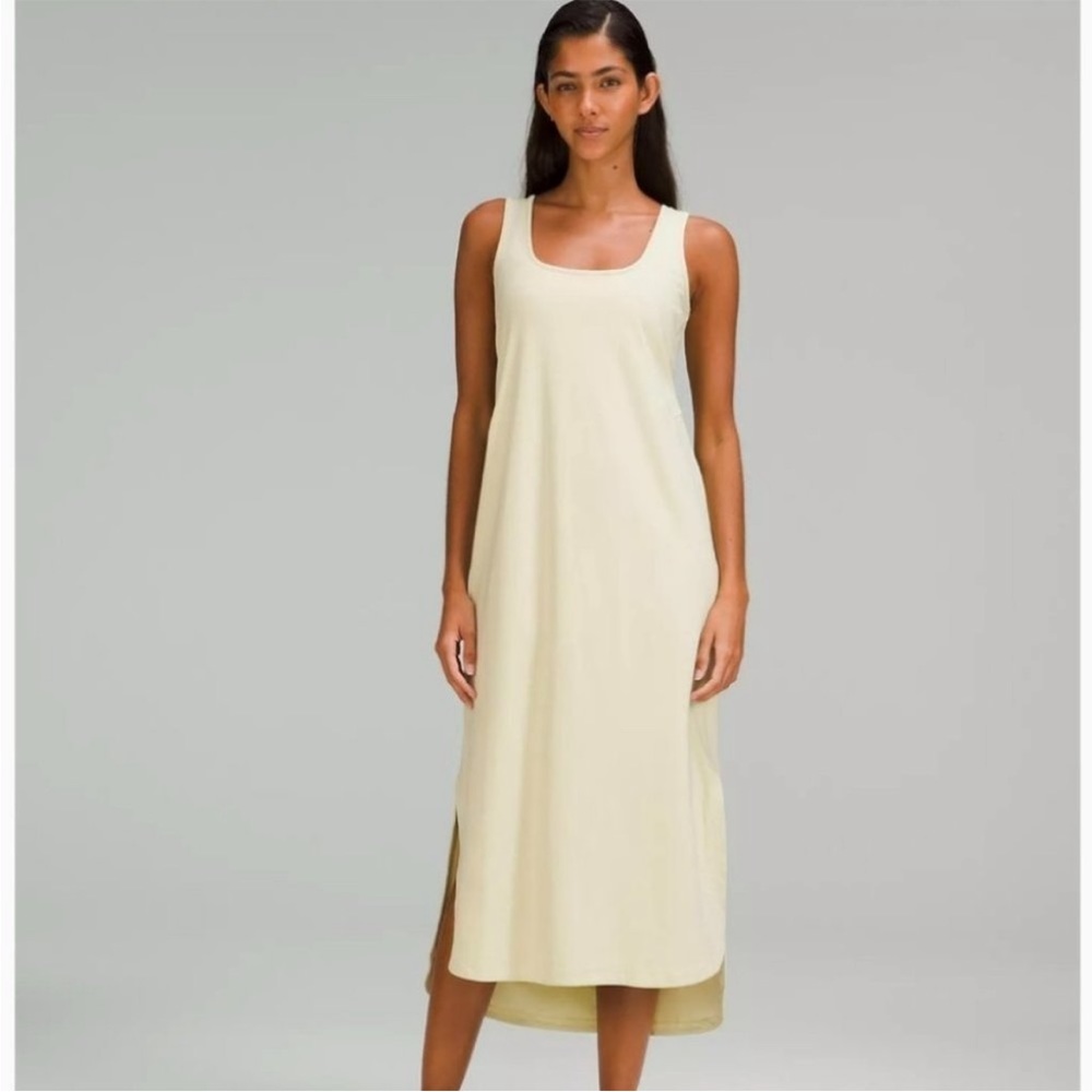 Pima Cotton Open Back Midi Dress